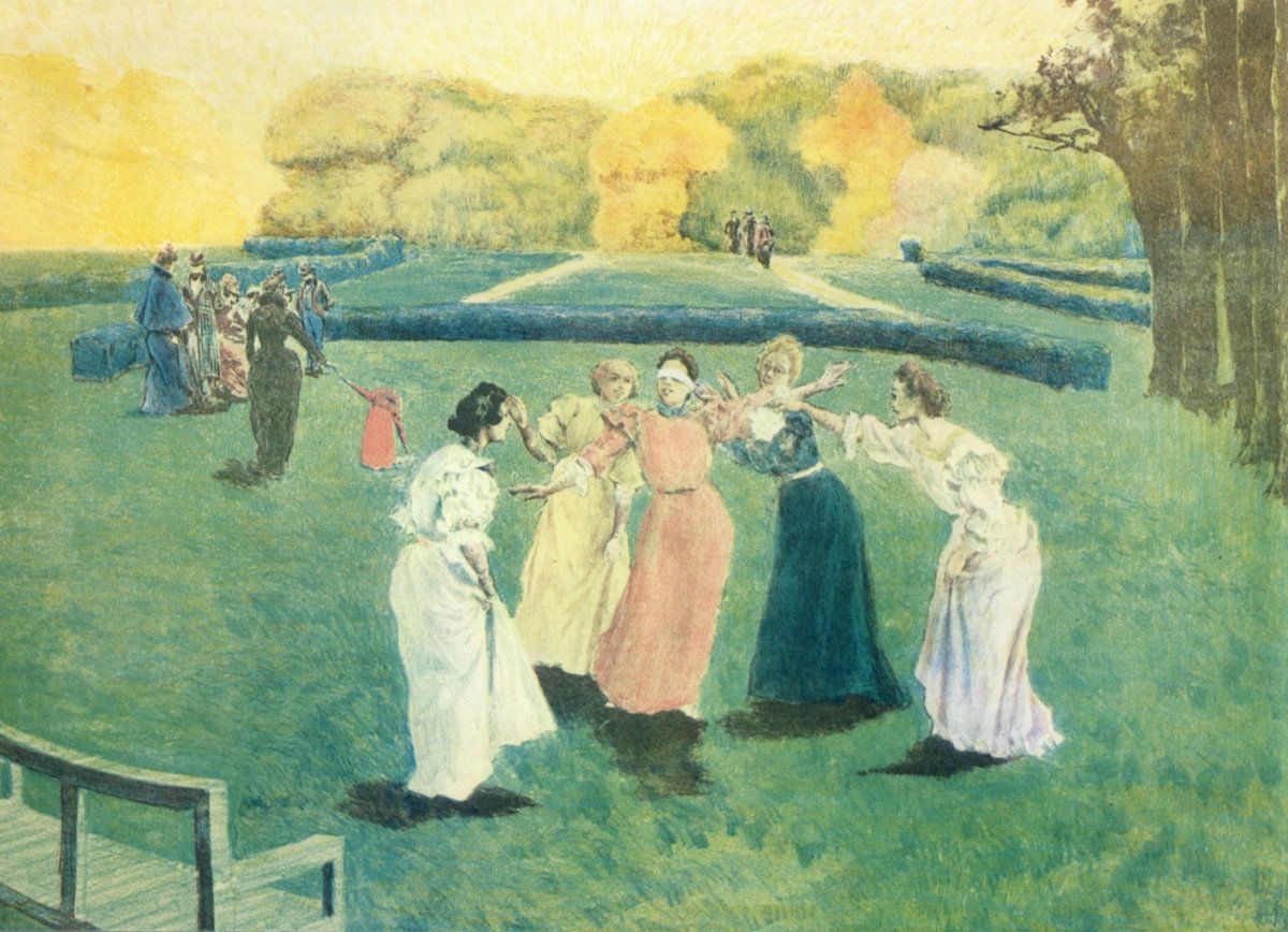 Lunois, Alexandre (1863-1916) - Blind Man's Buff