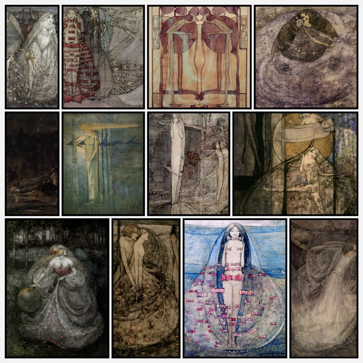 Frances Macdonald MacNair Public Domain Paintings to Download | A snapshot of the images