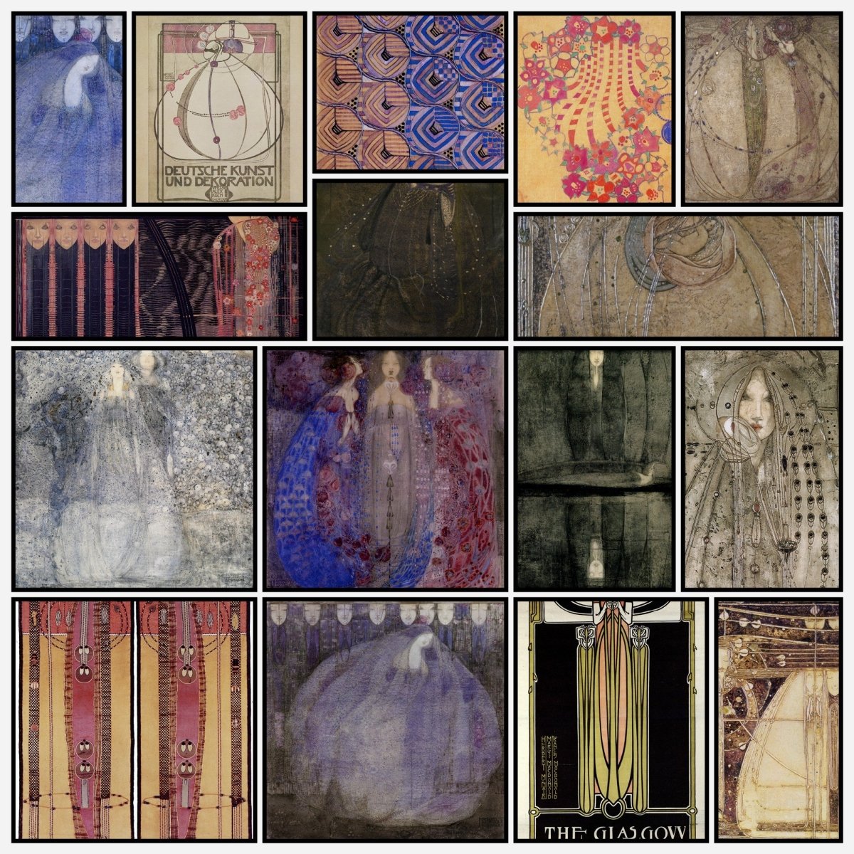 Margaret Macdonald Mackintosh Public Domain Paintings to Download | A snapshot of the images