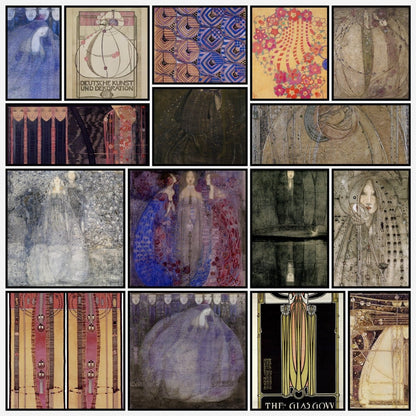 Margaret Macdonald Mackintosh Public Domain Paintings to Download | A snapshot of the images