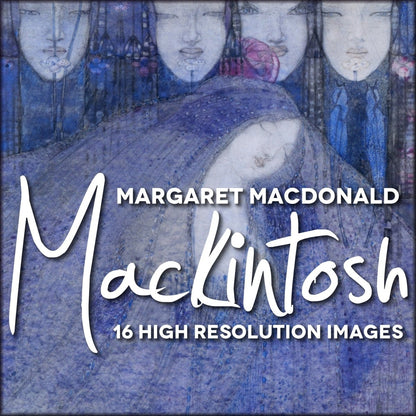 Margaret Macdonald Mackintosh Public Domain Paintings | Digital Download - 16 images