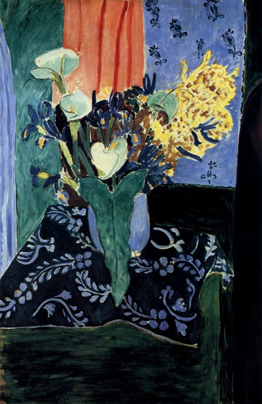 Matisse, Henri (1869-1954) - Pale Blue Vase with Flowers 1913