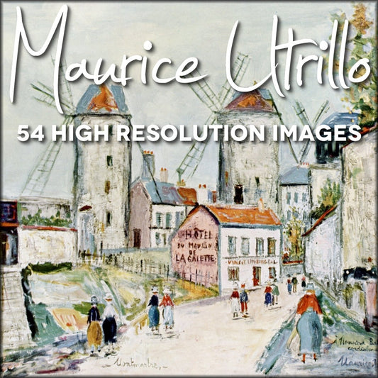 Maurice Utrillo Public Domain Images | Digital Download - 54 images