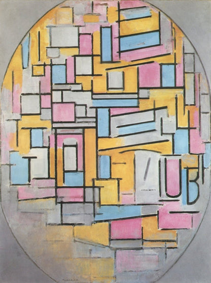 Piet Mondrian Artwork in the Public Domain | Dimensions 4112 x 5496 pixels