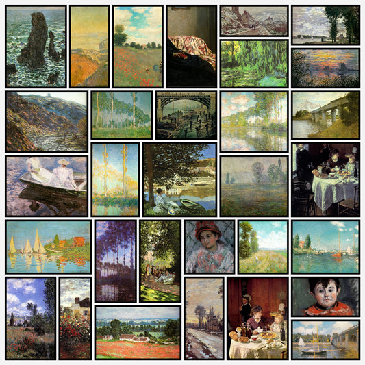 Claude Monet Public Domain Images to Download | A snapshot of some of the images