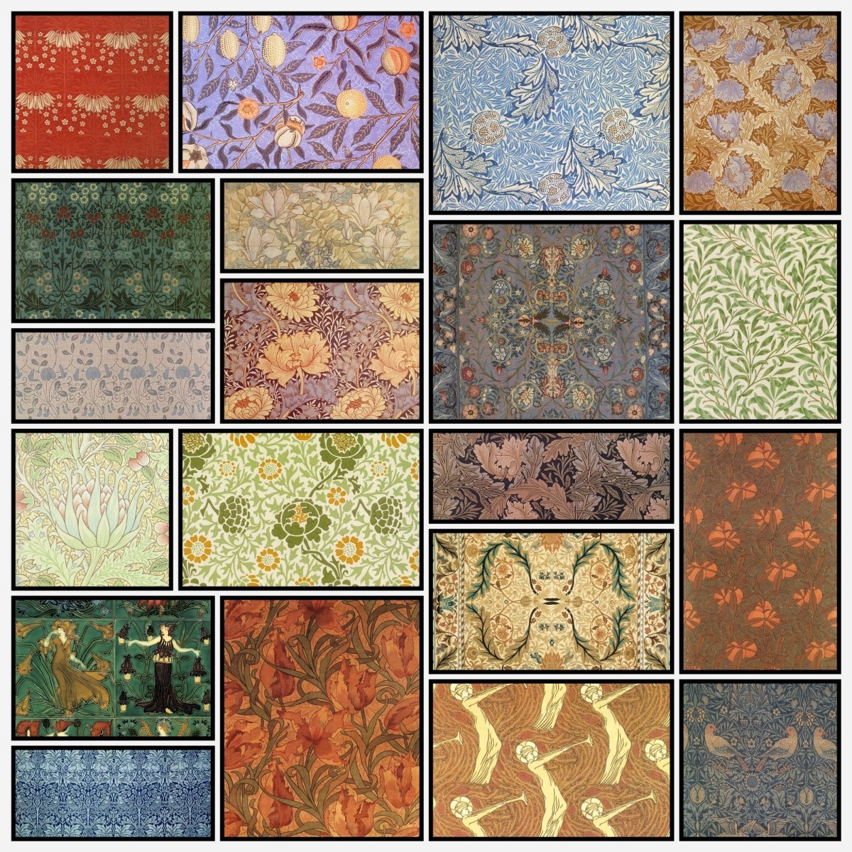 William Morris Designs in the Public Domain | A snapshot of some of the images