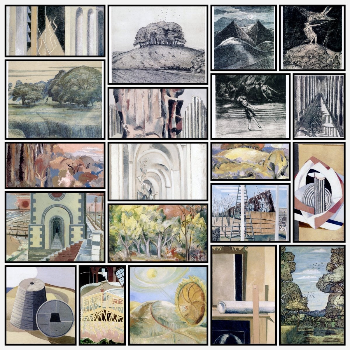 Paul Nash Public Domain Images to Download | A snapshot of some of the images