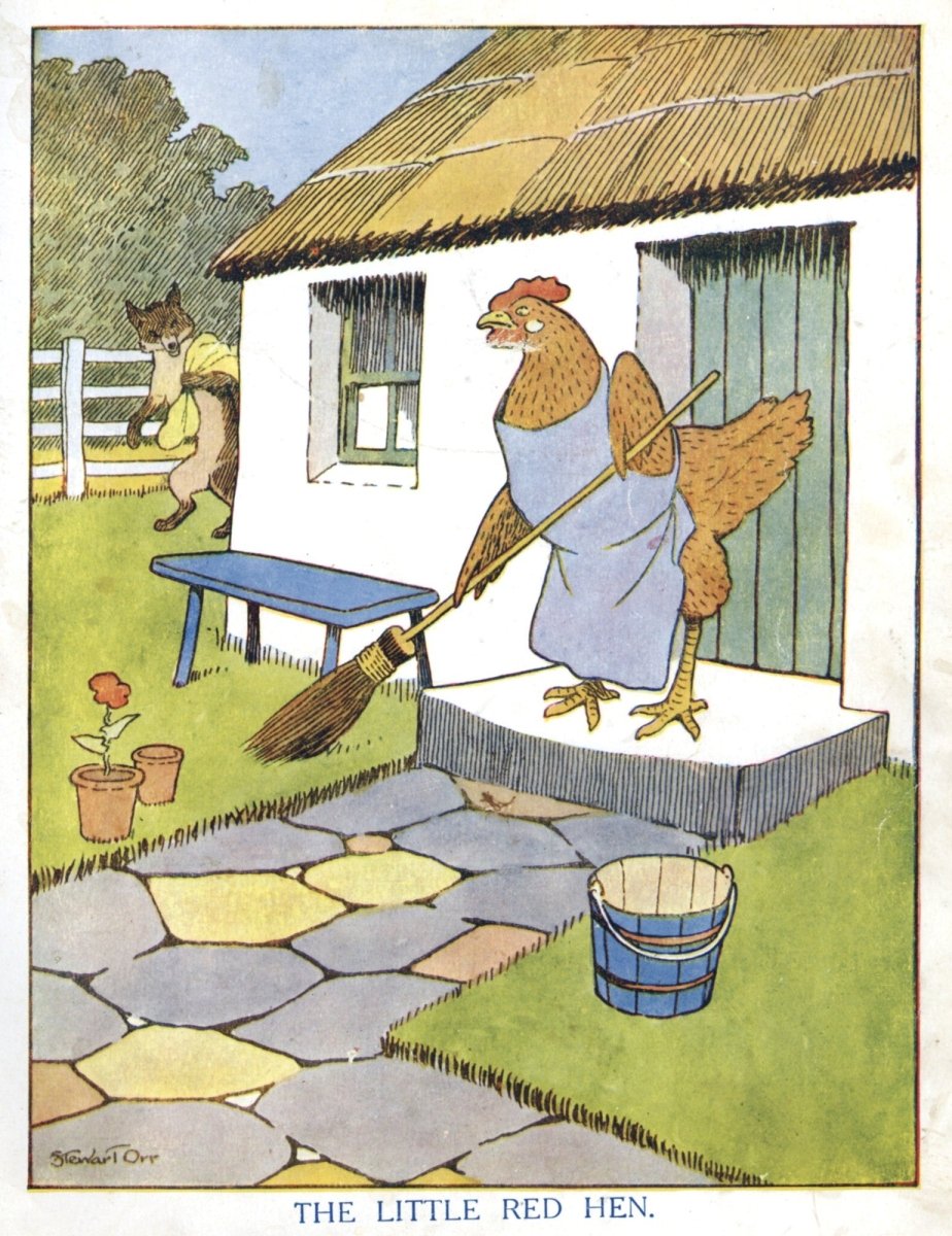 Stewart Orr (1872-1944) - The Little Red Hen 1921 | Dimensions 4208 x 5464 pixels
