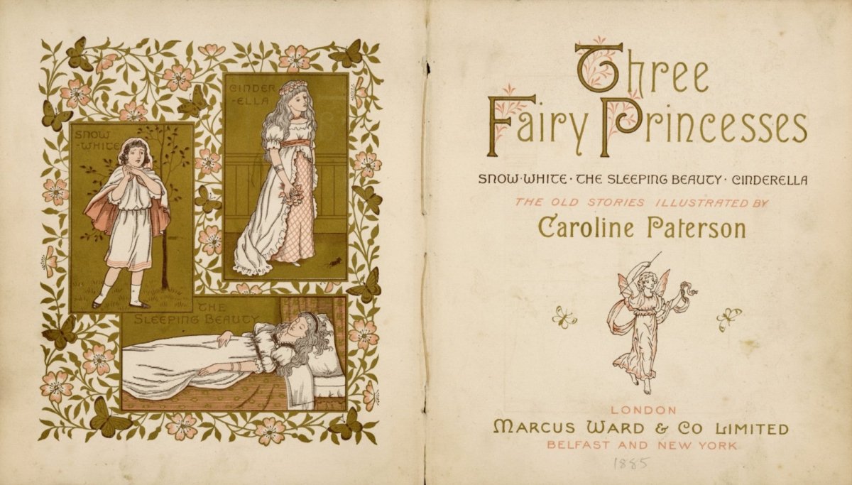 Three Fairy Princesses 1885 - Caroline Paterson - 28 images | Dimensions 6768 x 3856 pixels