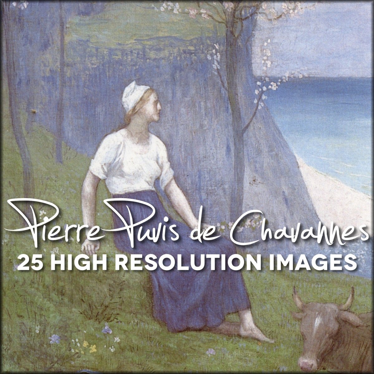 Pierre Puvis de Chavannes Public Domain Images | Digital Download - 25 images