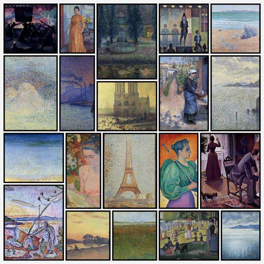 Pointillism Collection - 70 High Resolution Images