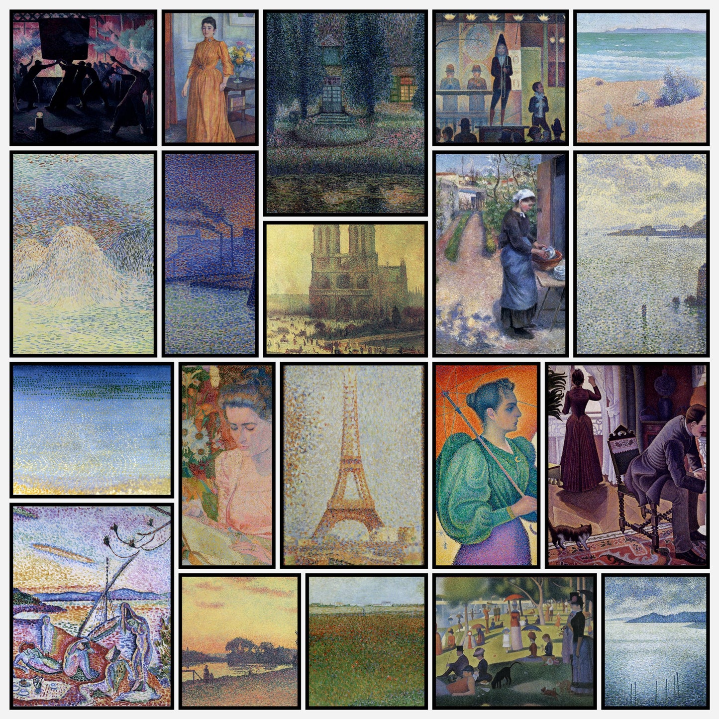 Pointillism Collection - 70 High Resolution Images