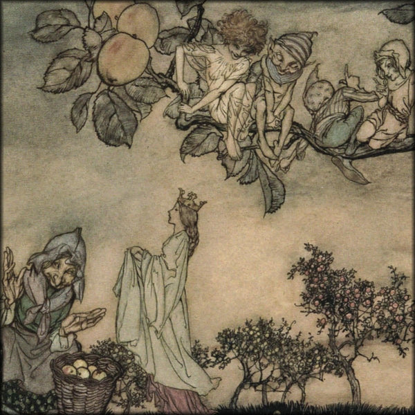 A Dish Full of Apples, 1921 - Arthur Rackham - 3 images