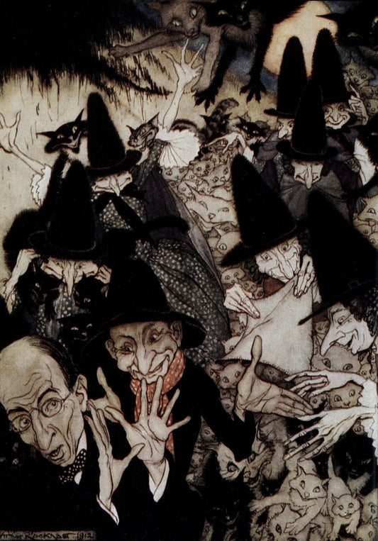 Arthur Rackham, As I was Going to St Ives, Mother Goose 1913 | Dimensions 5566 x 7975 pixels