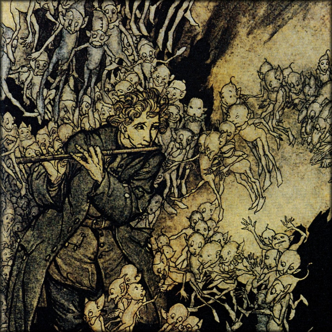Arthur Rackham - Illustration for the Little Gnome 1917