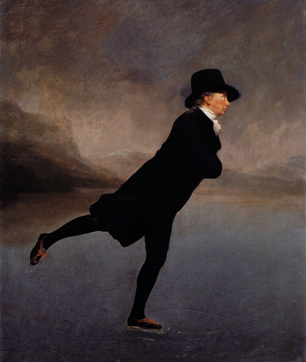 Henry Raeburn -Rev Robert Walker Skating on Duddingston Loch | Dimensions 3880 x 4584 pixels