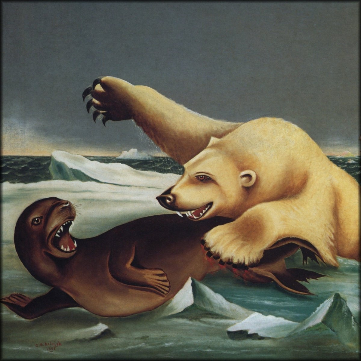 Charles Raleigh (1831-1925) - Law of the Wild 1881 | Digital Download - 1 image