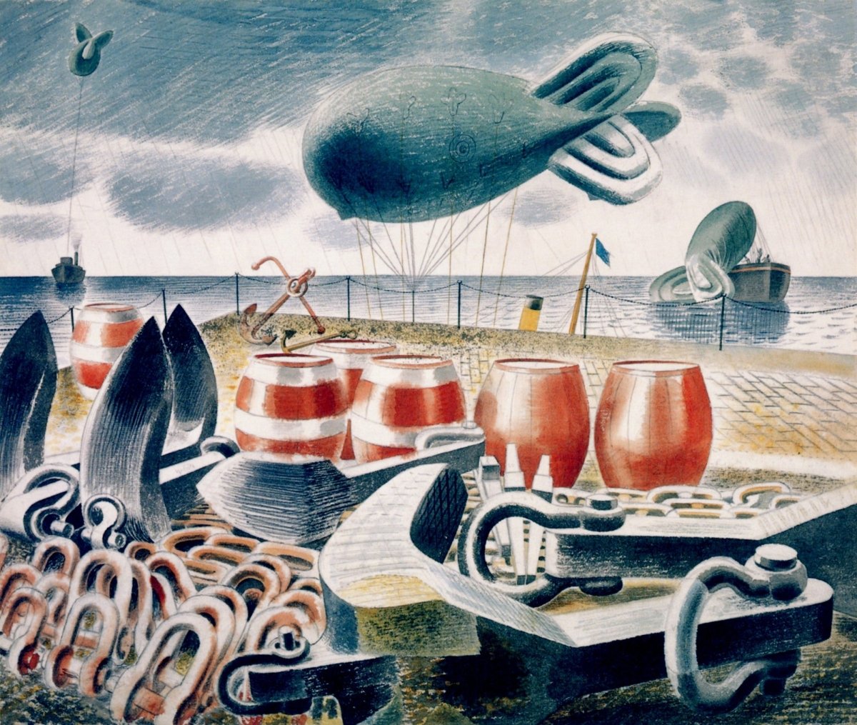 Eric Ravilious Public Domain War Images to Download | Dimensions 5072 x 4288 pixels