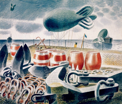 Eric Ravilious Public Domain War Images to Download | Dimensions 5072 x 4288 pixels