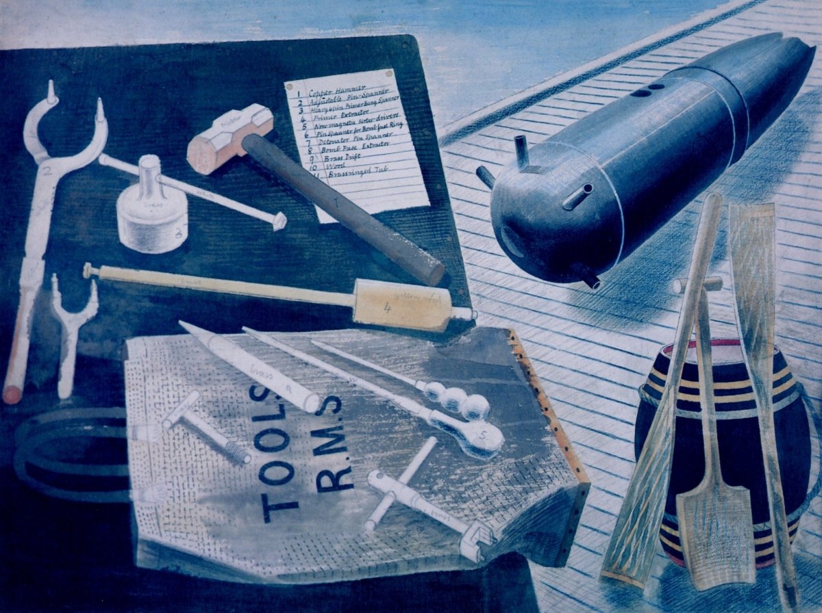 Eric Ravilious Public Domain War Images to Download | Dimensions 5720 x 4270 pixels