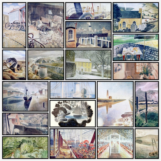 Eric Ravilious Public Domain Images to Download | A snapshot of some of the images