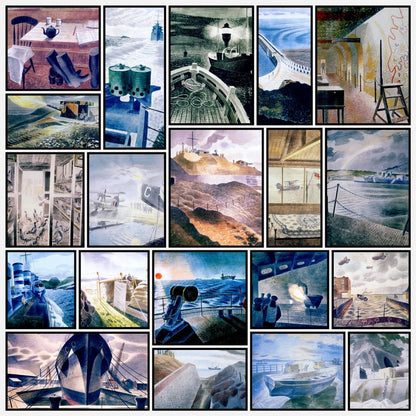 Eric Ravilious Public Domain War Images to Download | A snapshot of some of the images