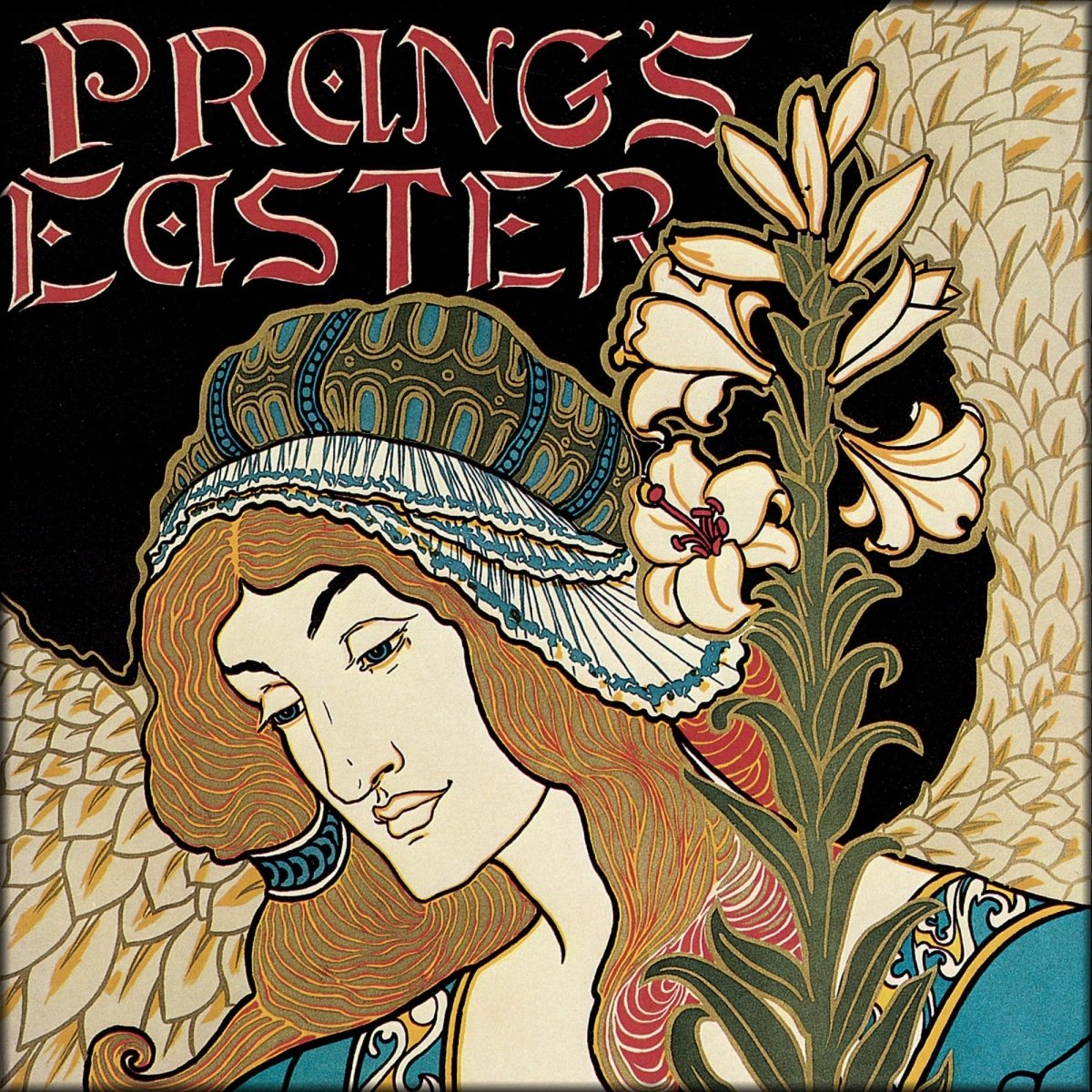 Louis Rhead Knight Louis Rhead (1858-1926) - Prang's Easter 1895