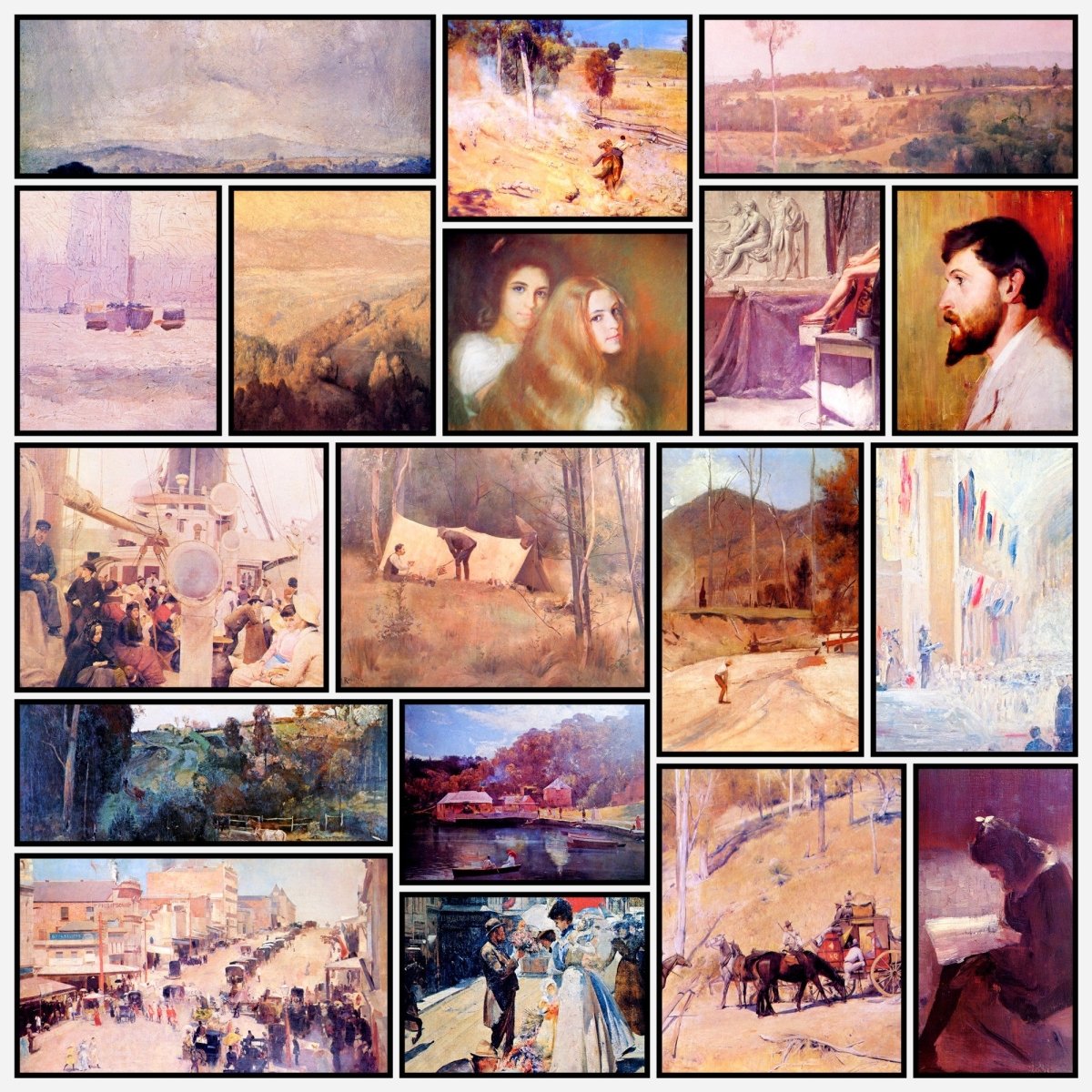 Tom Roberts Public Domain Images to Download | A snapshot of some of the images