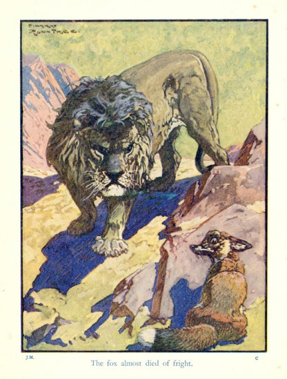 Harry Rountree Fox Harry Rountree (1878-1950) - The Fox and the Lion 1930s