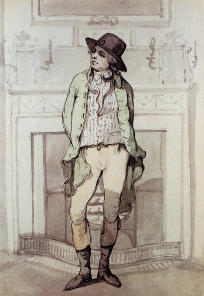 Thomas Rowlandson (1756-1827) - George Morland 1785 | Dimensions 4000 x 5800 pixels