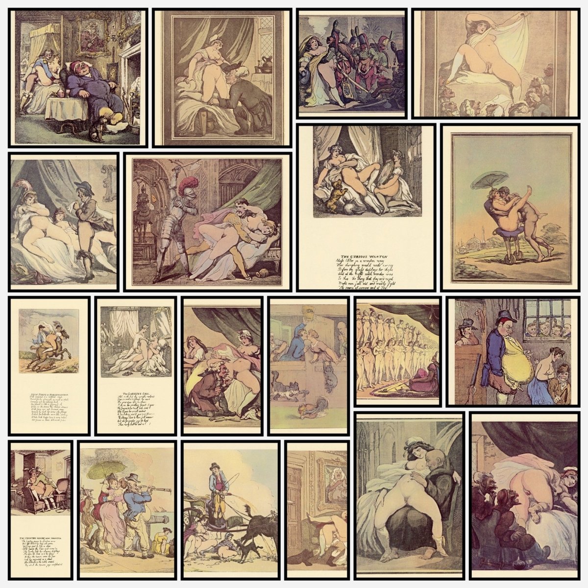Thomas Rowlandson Titillating Public Domain Images to Download | A snapshot of some of the images
