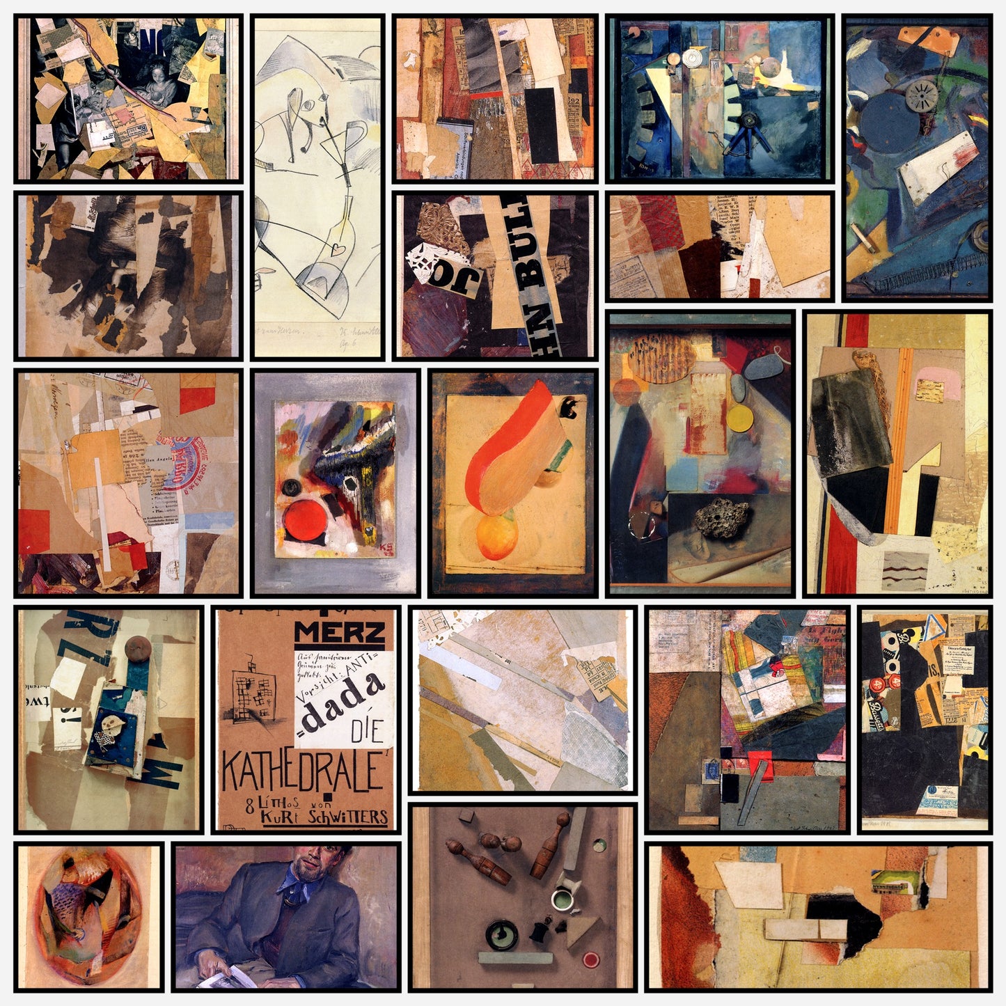 Kurt Schwitters 51 Public Domain Images to Download | A snapshot of some of the images