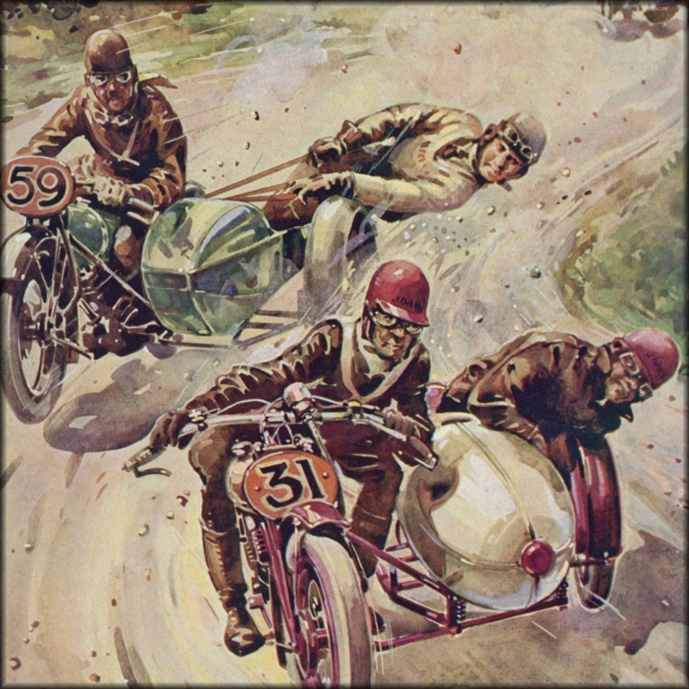 R. Allen Shuffrey - A Tourist Trophy Sidecar Race