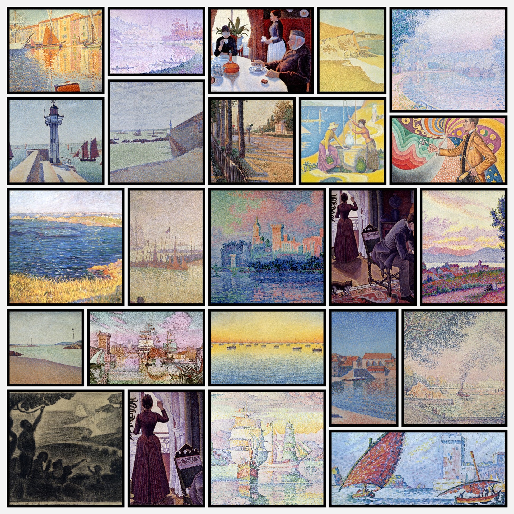 Paul Signac 24 Public Domain Images to Download | A snapshot of the images