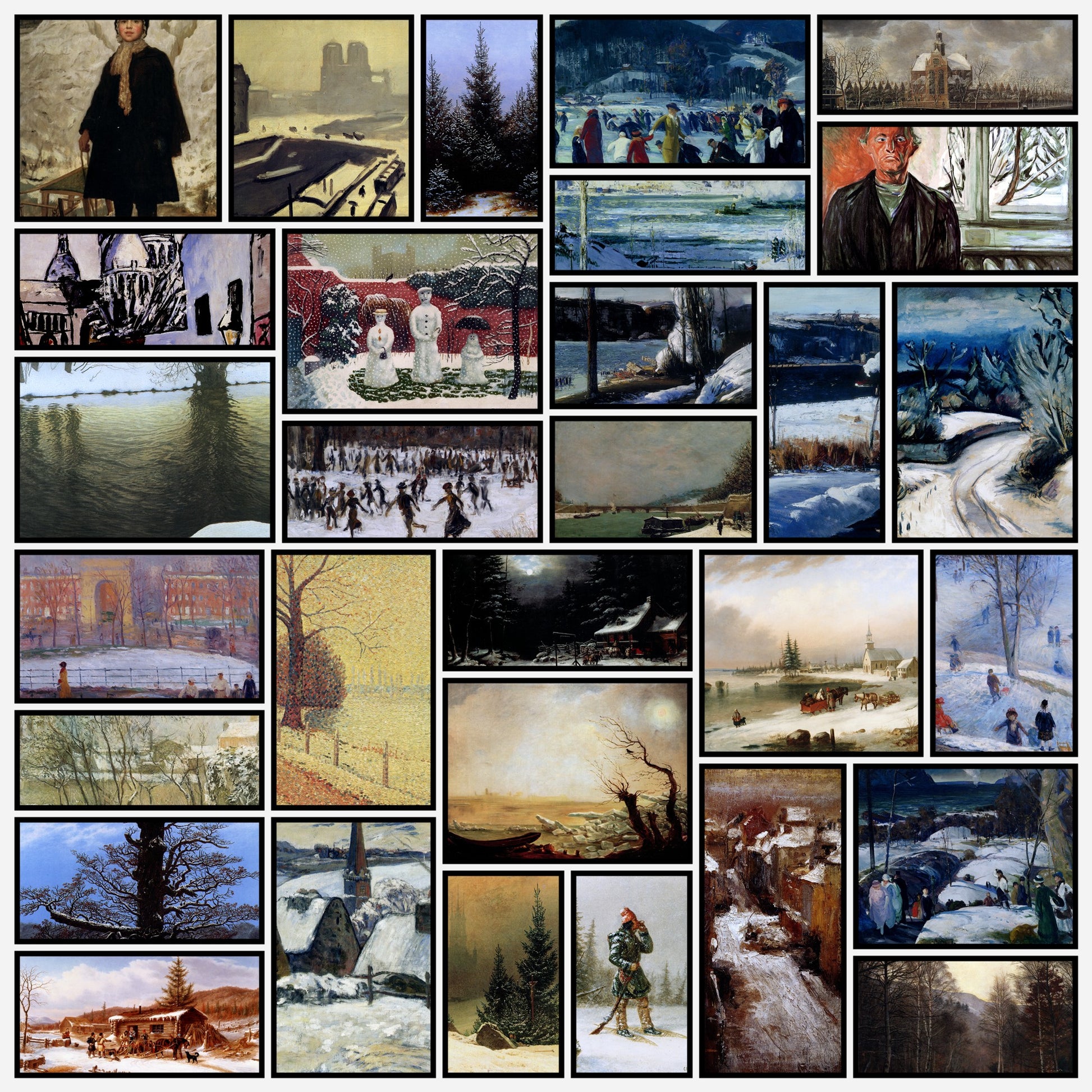 Snow Scenes - 101 High Resolution Images | A snapshot of some of the images
