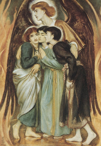 Simeon Solomon - Shadrach, Meshach and Abednego 1863 | Dimensions 4530 x 6540 pixels