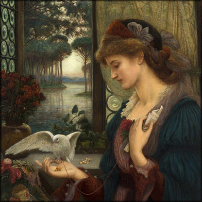 Marie Spartali Stillman - Love's Messenger 1885 | Digital Download - 1 image