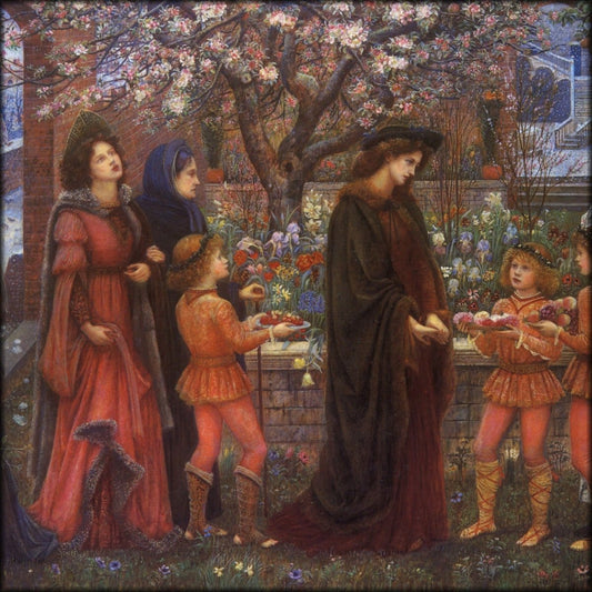 Marie Spartali Stillman - Messer Ansaldo showing his Enchanted Garden 1889 | Digital Download - 1 image
