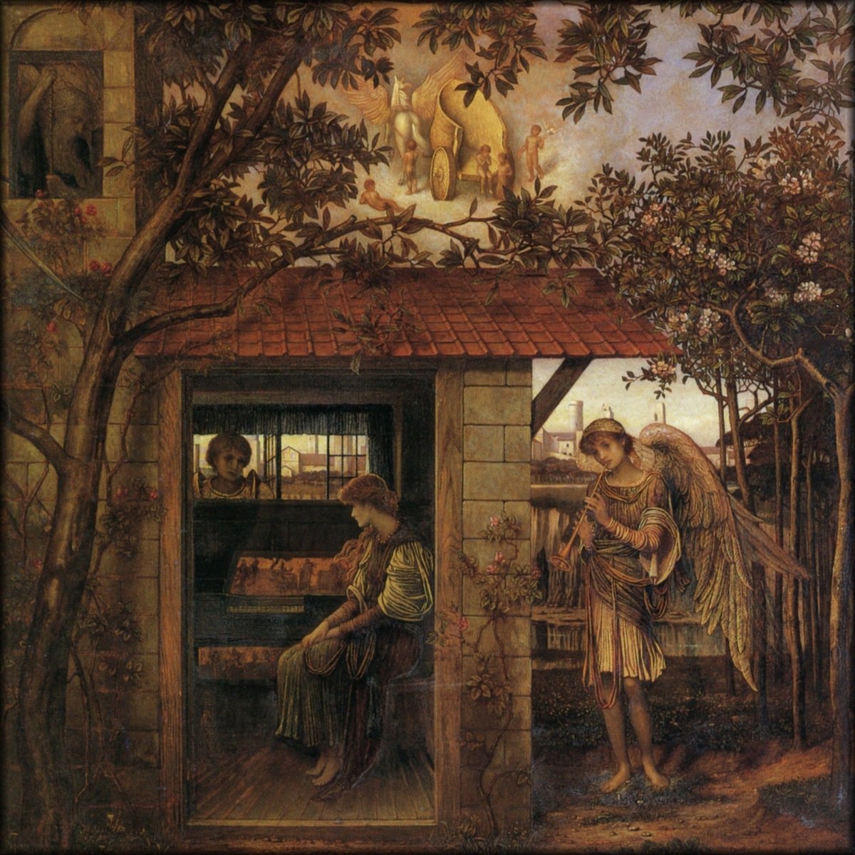 John Melhuish Strudwick - A Golden Thread 1885 | Digital Download - 1 image