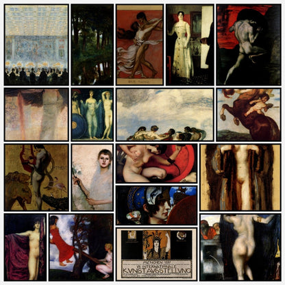 Franz Ritter von Stuck Public Domain Images to Download | A snapshot of some of the images