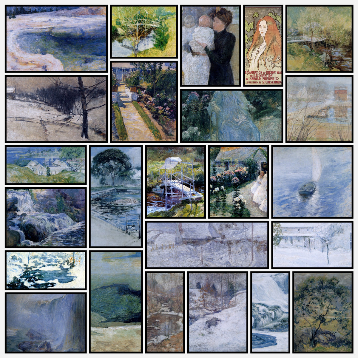 John Twachtman 40 Public Domain Images to Download | A snapshot of some of the images