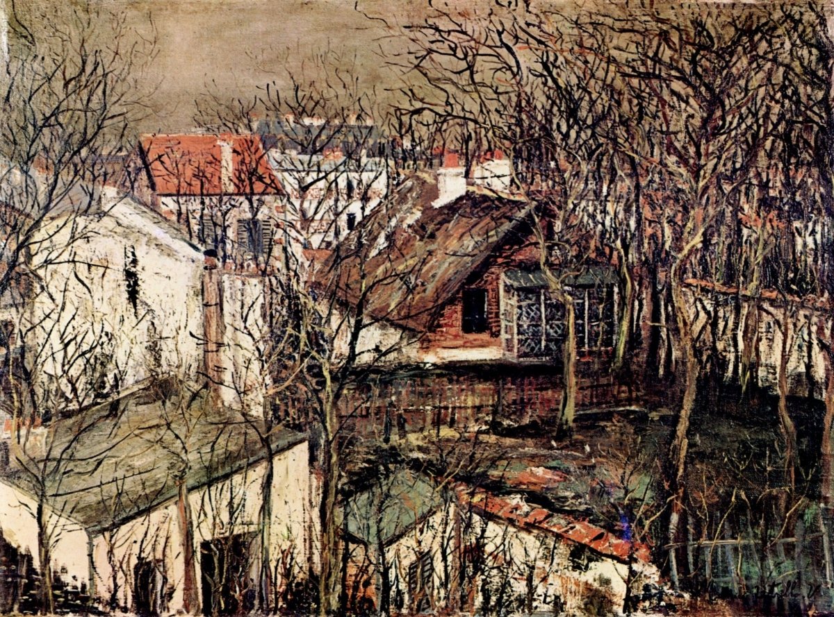 Maurice Utrillo Public Domain Images to Download | Dimensions 5920 x 4384 pixels