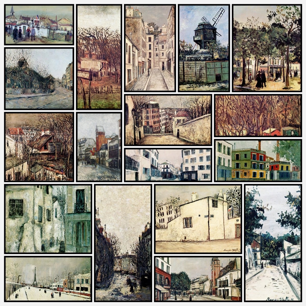 Maurice Utrillo Public Domain Images to Download | A snapshot of some of the images