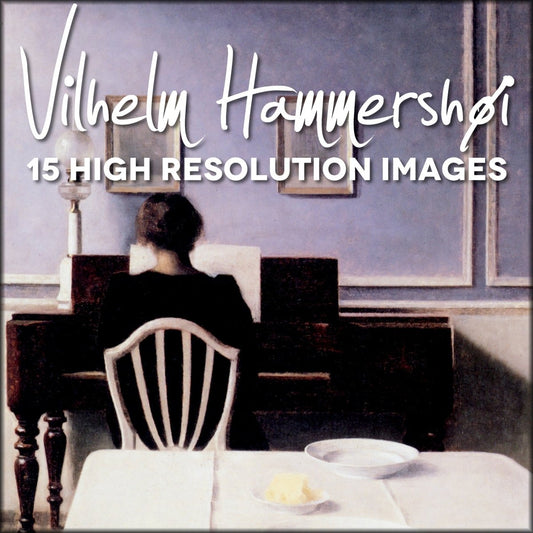 Vilhelm Hammershøi Public Domain Images | Digital Download - 15 images