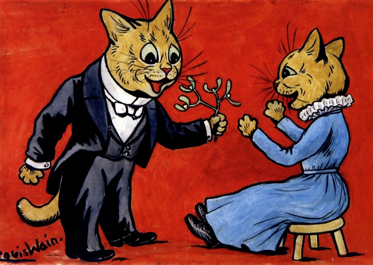 Louis Wain Public Domain Images to Download | Dimensions 5928 x 4208 pixels