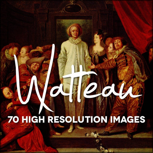 Antoine Watteau Public Domain Images | Digital Download - 70 images