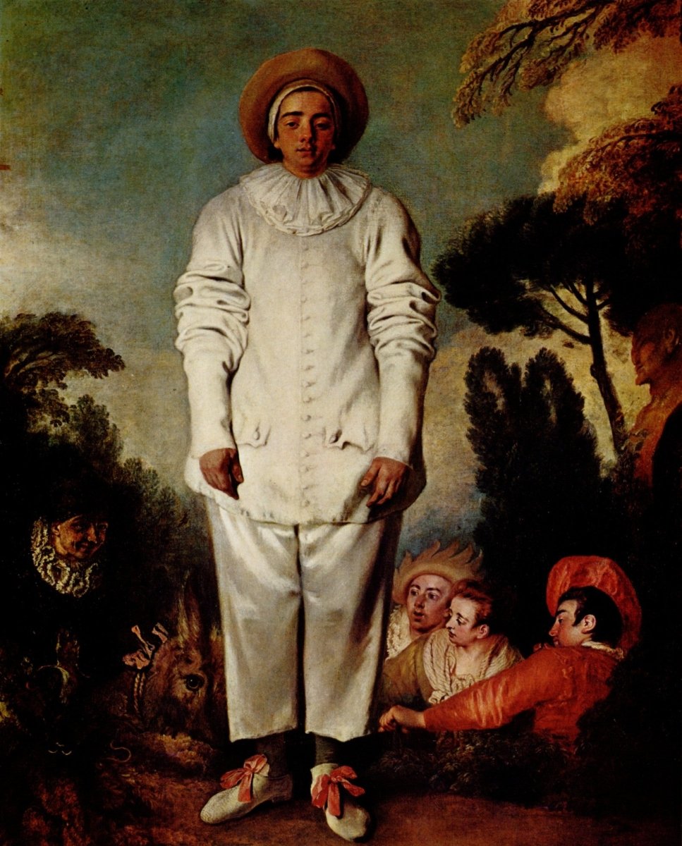 Antoine Watteau - Gilles or Pierrot from Commedia dell'Arte | Dimensions 4672 x 5800 pixels