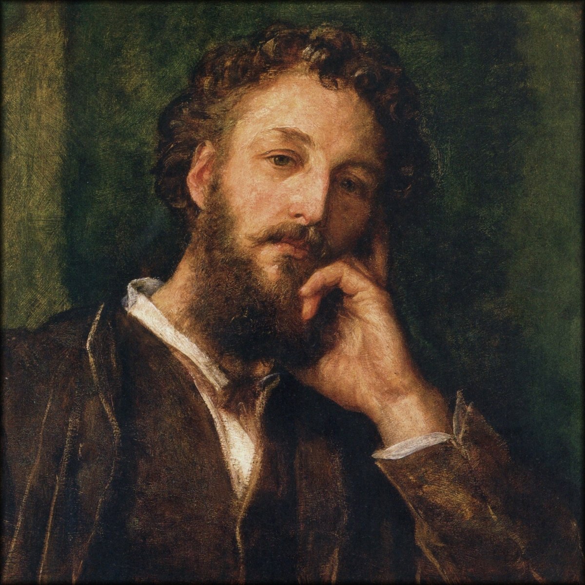 George Watts (1817-1904) - Portrait of Lord Leighton 1871