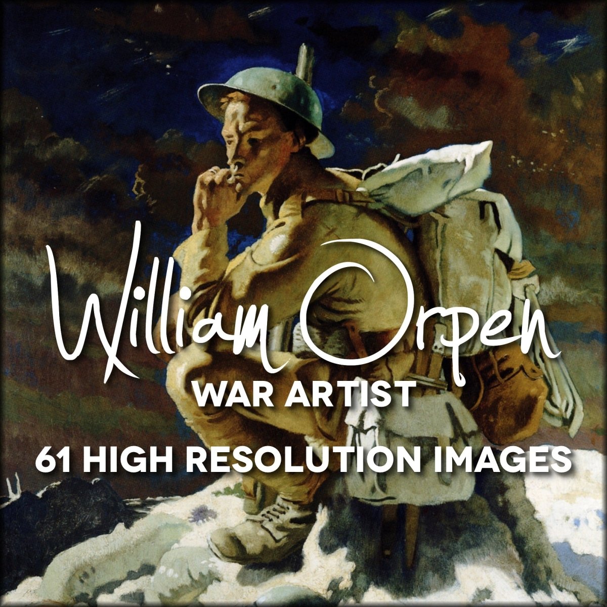 William Orpen Public Domain War Images | Digital Download - 61 images