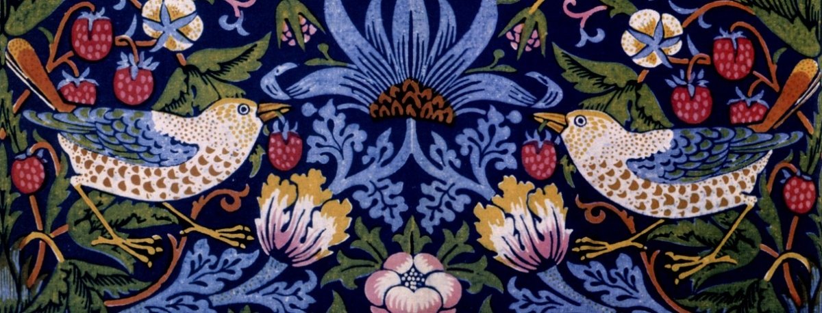 William Morris's Strawberry Thief public domain image
